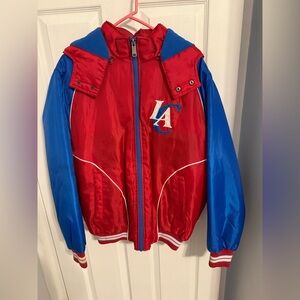 Red and Blue LA Clippers Jacket